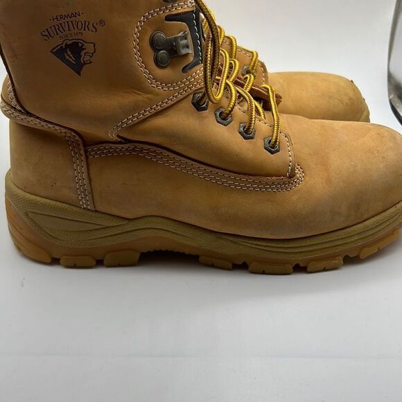 Herman survivors steel toe leather upper‎ Preowned boots- mens 7 - Picture 12 of 16